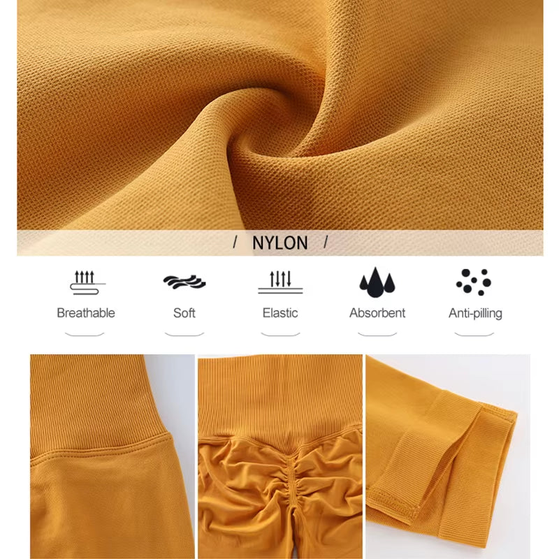 Nylon Gym Leggings Yoga Women'S Pants Tight Sports Pants High Waist Elastic Breathable Thick Not See through 19 Colors