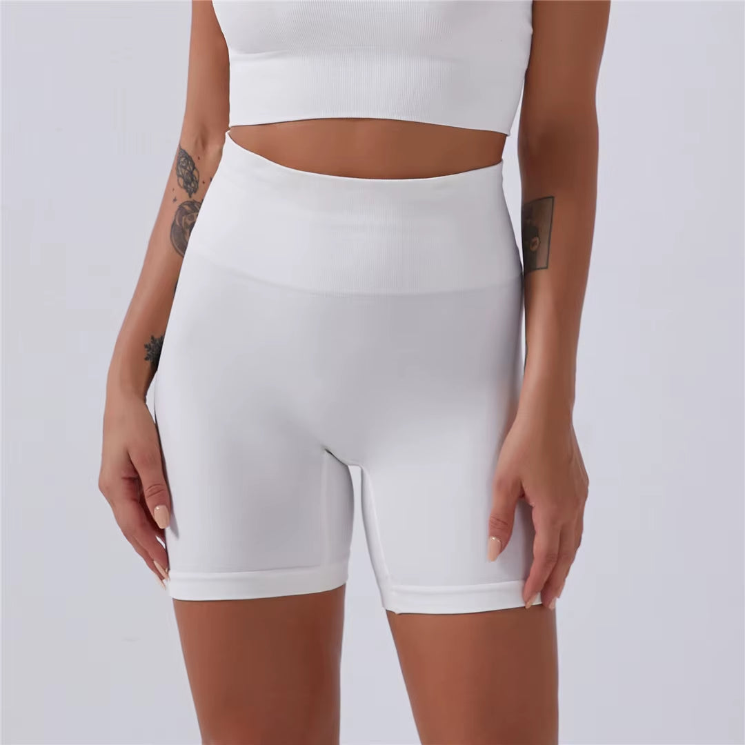 Sportswear Top 2Pcs Yoga Set Women Yoga Suit Short Sleeve High Waist Leggings Gym Quick Dry Yoga Wear Energy Fitness Suit A012