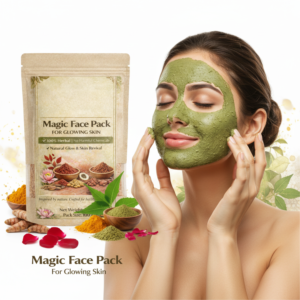 Masque Visage Herbal Magic – Teint Éclatant KB-BEAUTY