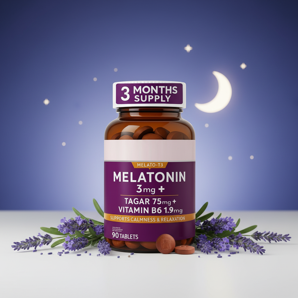 Mélatonine 3mg 90 Comprimés Sommeil Réparateur – KB-BEAUTY