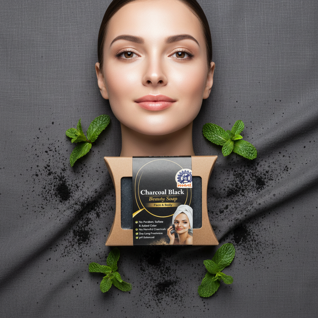 Savon au Charbon Actif Purifiant Visage & Corps – KB-BEAUTY