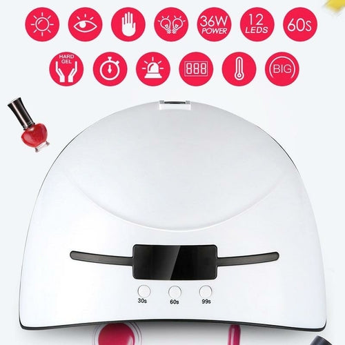 UV/LED-Nageltrocknerlampe – 36W Infrarotsensor