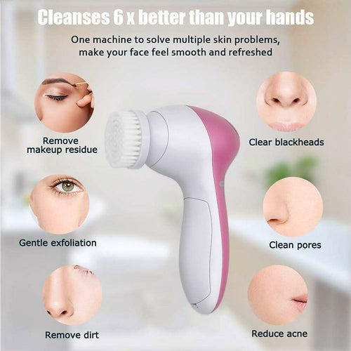Gesichtsreinigungsbürsten-Set 5-in-1 — Massage & Reinigung