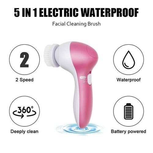 Gesichtsreinigungsbürsten-Set 5-in-1 — Massage & Reinigung