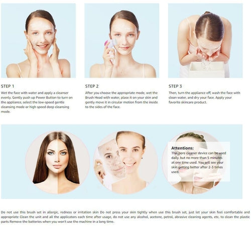 Gesichtsreinigungsbürsten-Set 5-in-1 — Massage & Reinigung