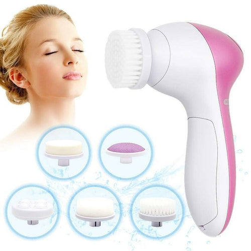 Coffret Brosse Nettoyante Visage 5-en-1 — Massage & Purification