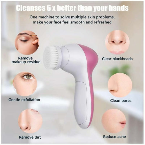 Gesichtsreinigungsbürsten-Set 5-in-1 — Massage & Reinigung