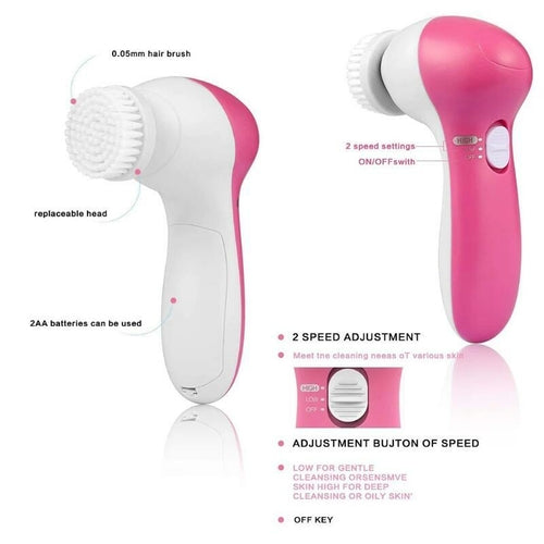 Gesichtsreinigungsbürsten-Set 5-in-1 — Massage & Reinigung