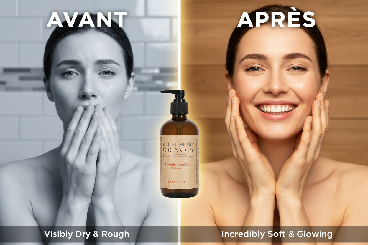 Savon Bio à l'Avoine – Avant/Après Expressif